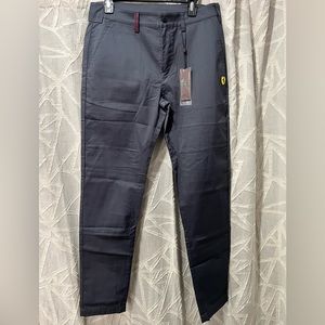 Scuderia Ferrari Men Slim Fit Tech Chinos